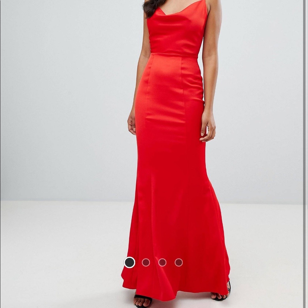 Red mermaid dress